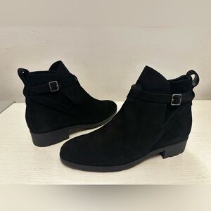 BALLY - Dayana - Black Calf  Suede Ankle Boots - Booties - Size 9.5